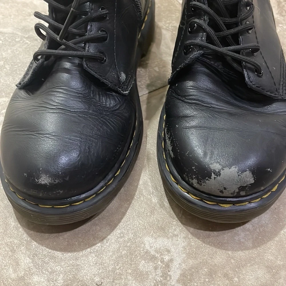 Dr Martens Junior 1460‎ softy T leather lace up boots sz 3